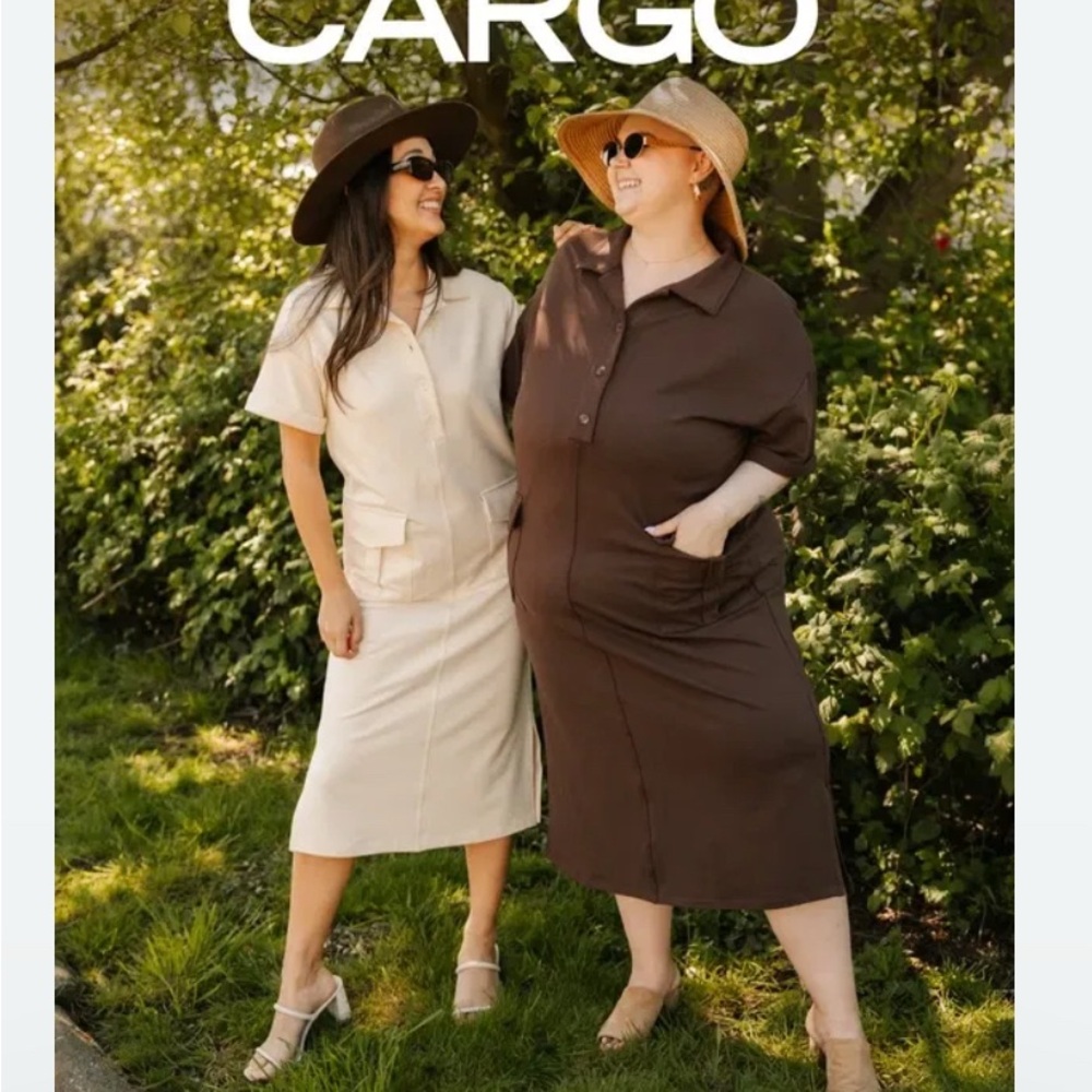 Smash + Tess Cream Cargo Dress